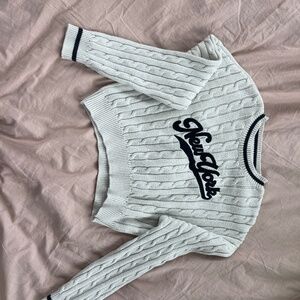 New York graphic sweater